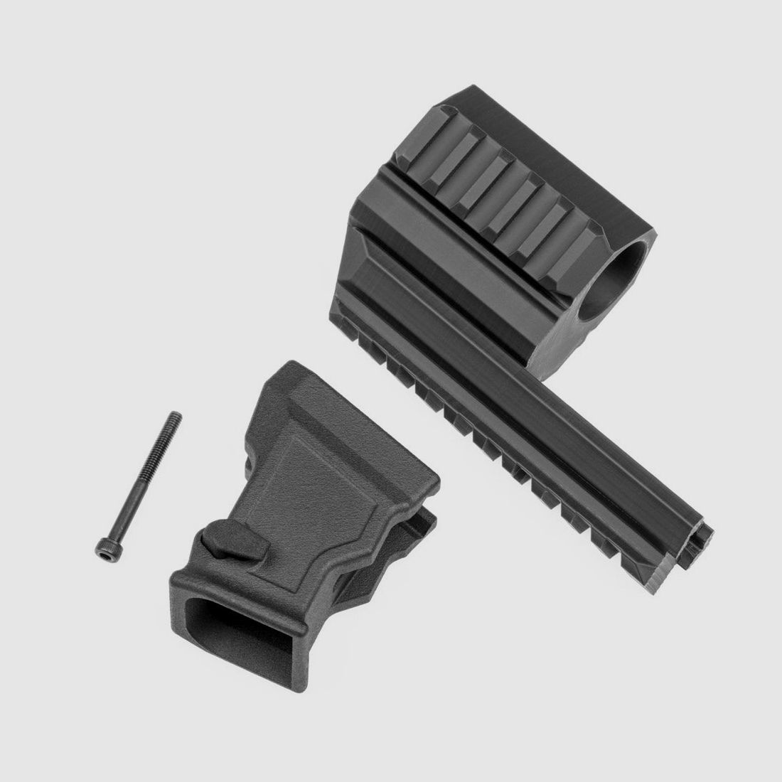MAG - HOLDER + Barrel Cover incl. 3x Picatinnys | kompatibel: Pistelle X-68 | angepasst auf unseren Tuninglauf