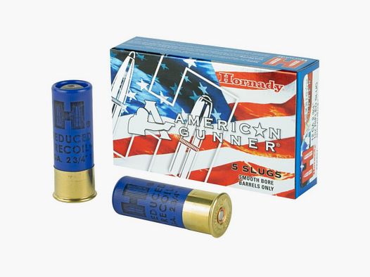 12/70 Hornady reduced recoil American Gunner® 437.5 gr Rifled Slug VE5