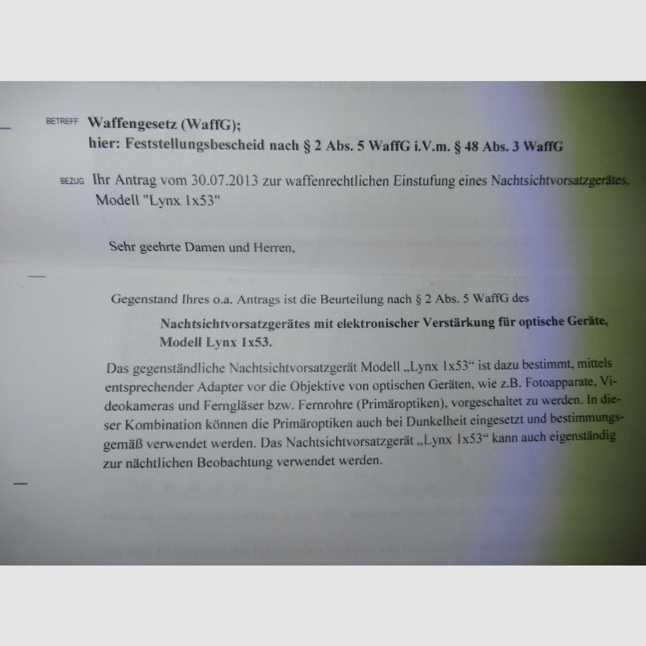 Dispositivo di visione notturna LYNX 1x53 con tubo Photonis e laser IR !! TOP !!!