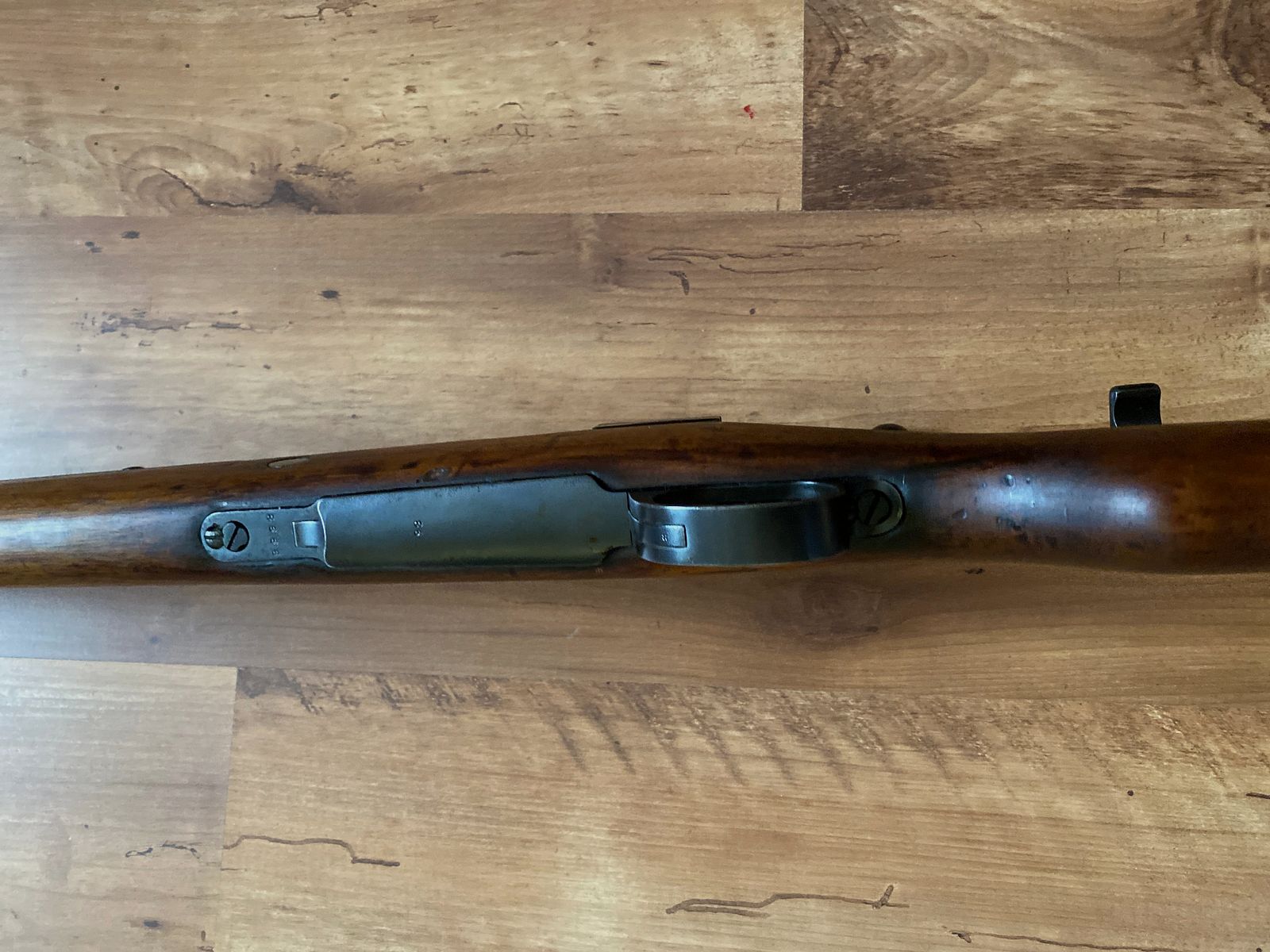 Liquidation of my collection: DWM Mauser Vergueiro Mod. Portugal 1904 -39, caliber 8x57JS, single loader, complete in untouched military stock, royal crest Carlos I perfectly preserved including bayonet