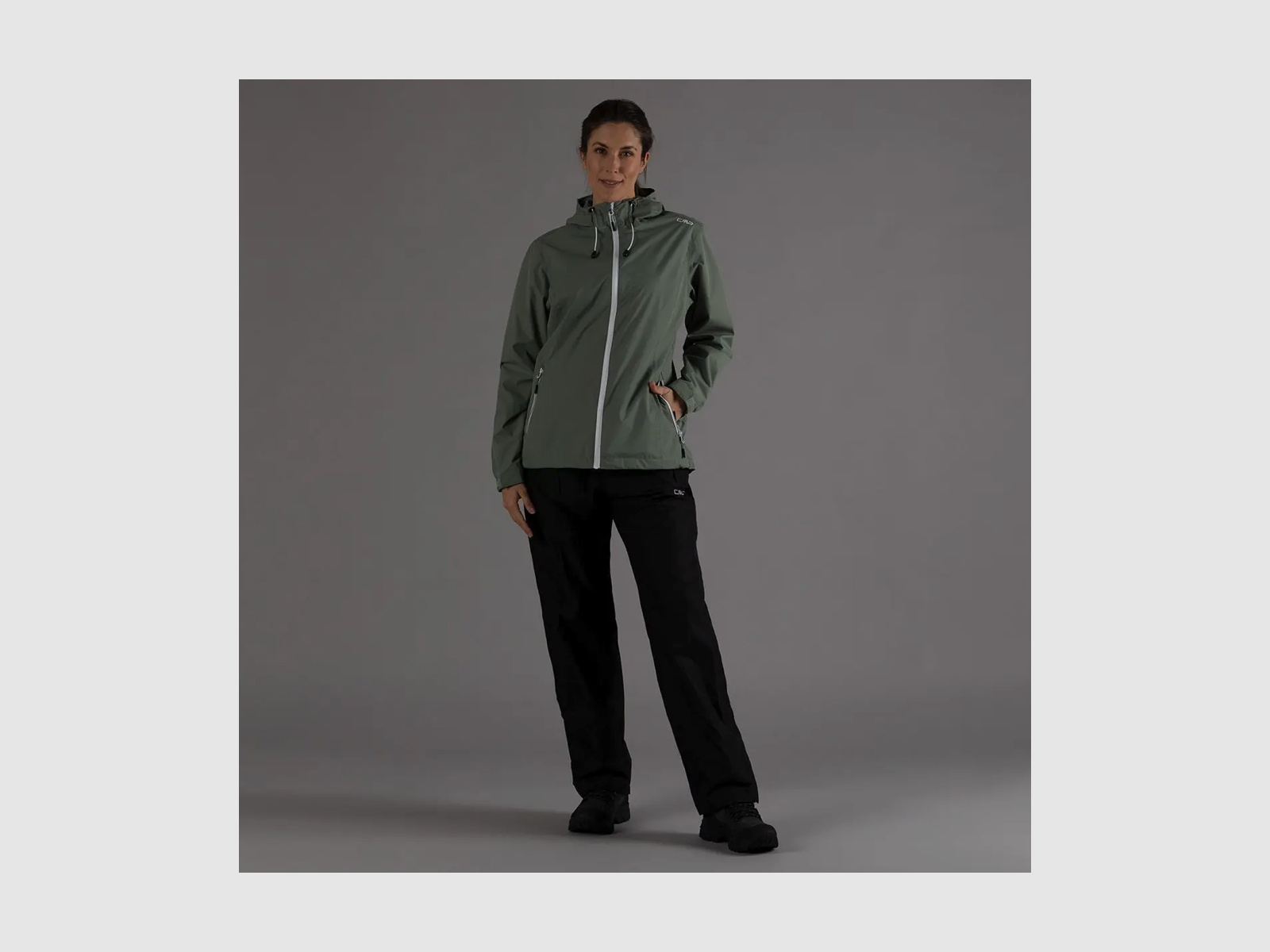 CMP Wasserdichte Damenjacke aus Ripstop Salvia