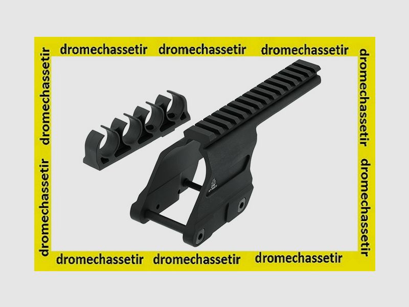 Montage picatinny pour Remington 870 avec cartouchiere couleur noir