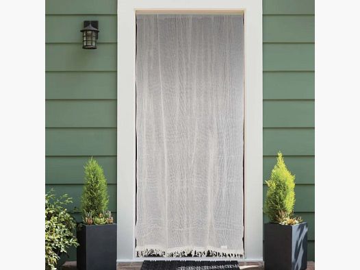 Cortina Mosquitera Avignon Ecru - 140x225 cm - Algodón Transpirable - Fabricado en Francia