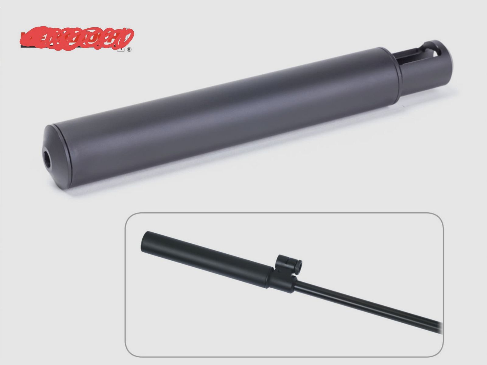 Schalldämpfer für Luftgewehr/ Lauf 15 mm
