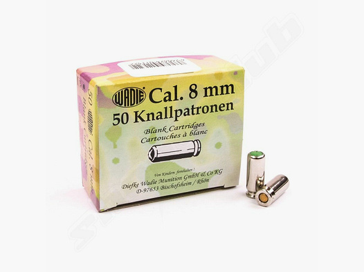 Cartouches à blanc Wadie 8mm pistolet de signal - 50 pcs. Wadie