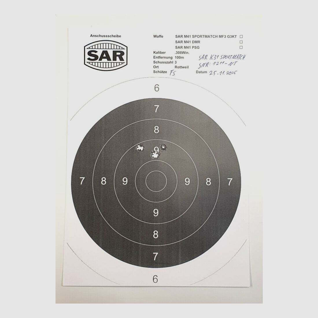 Schwaben Arms GmbH - Nowa produkcja - Karabin powtarzalny SAR K31 SPORTMATCH w kalibrze 308win. podobny do szwajcarskiego K31