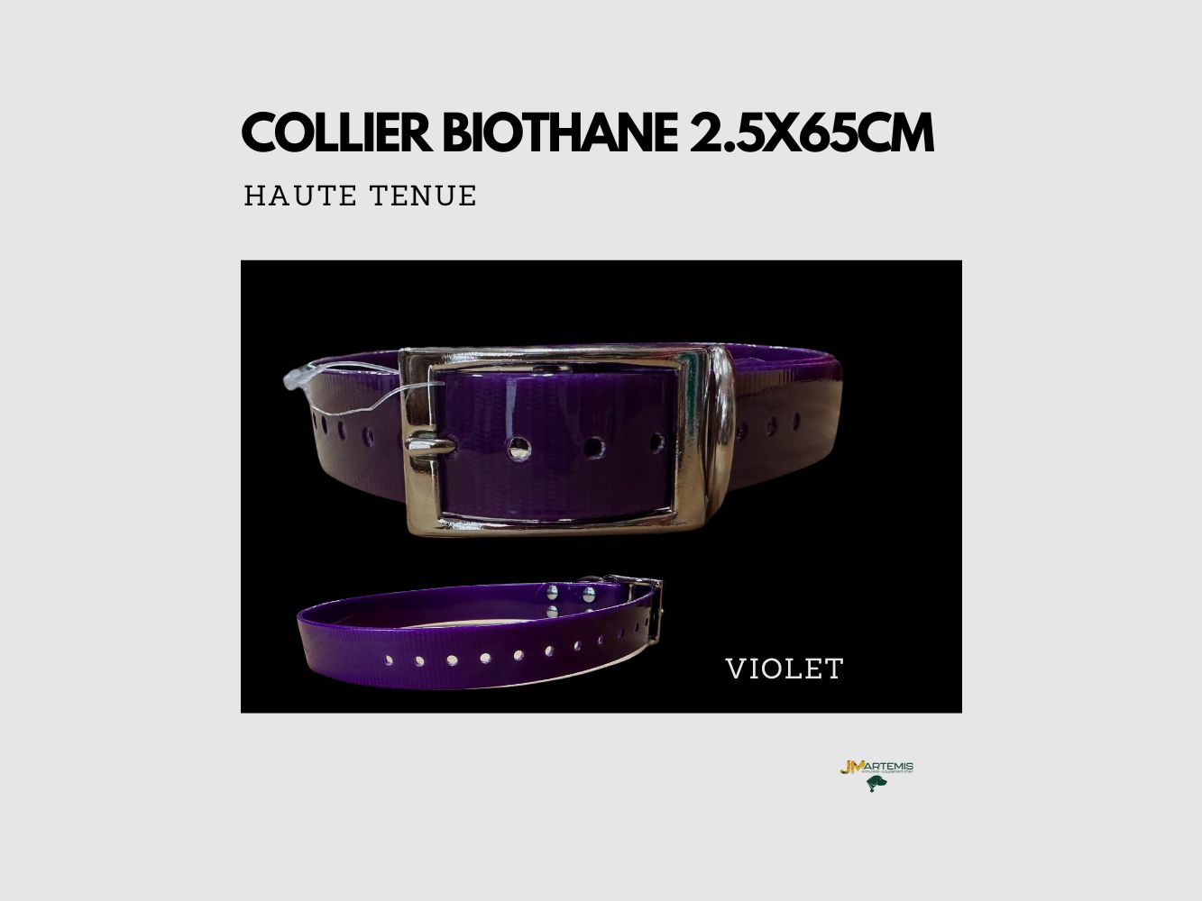 Biothane Hondenhalsband Maat 2,5x65cm Hoge Sterkte, afbeelding 6 van 16