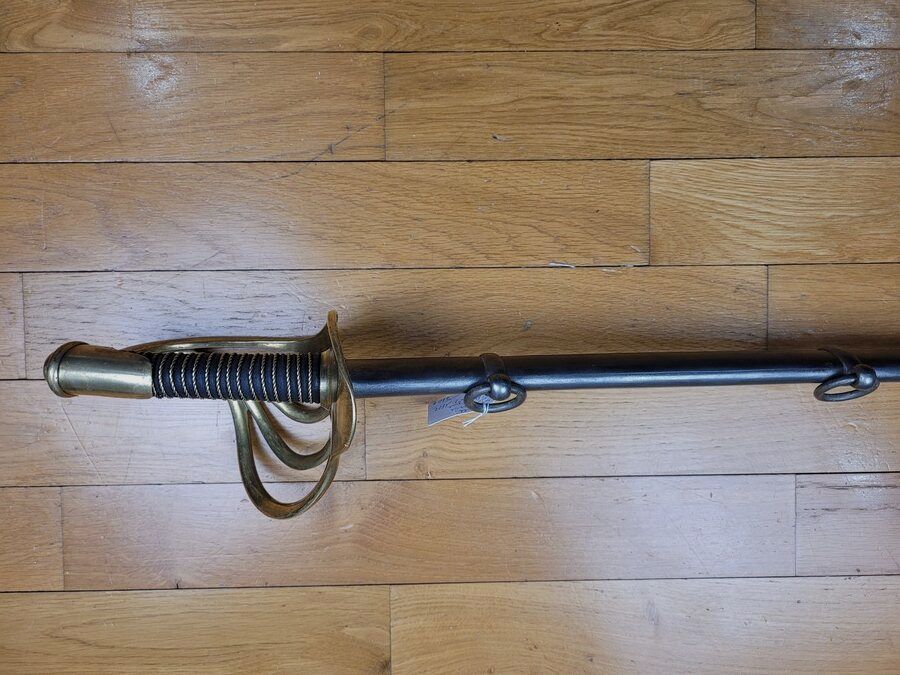Seltenes Sabre 1822 der schweren Kavallerie (oder „Linienkavallerie“) – Der berühmte „Bancal“ – Kligenthal-Manufaktur August 1824 – Gutes Modell-Futteral – TBE, Bild 20 von 22