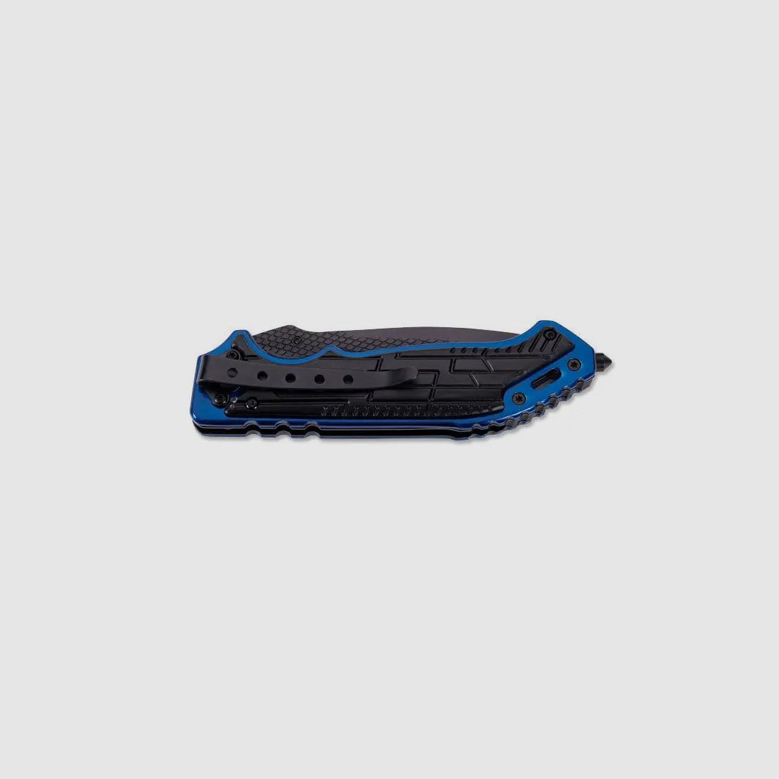 Couteau PUMA TEC à une main avec brise-vitre, noir/bleu