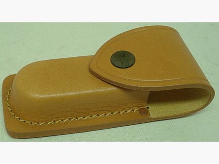 Étui en cuir marron - Longueur de prise max. 110x30x18mm