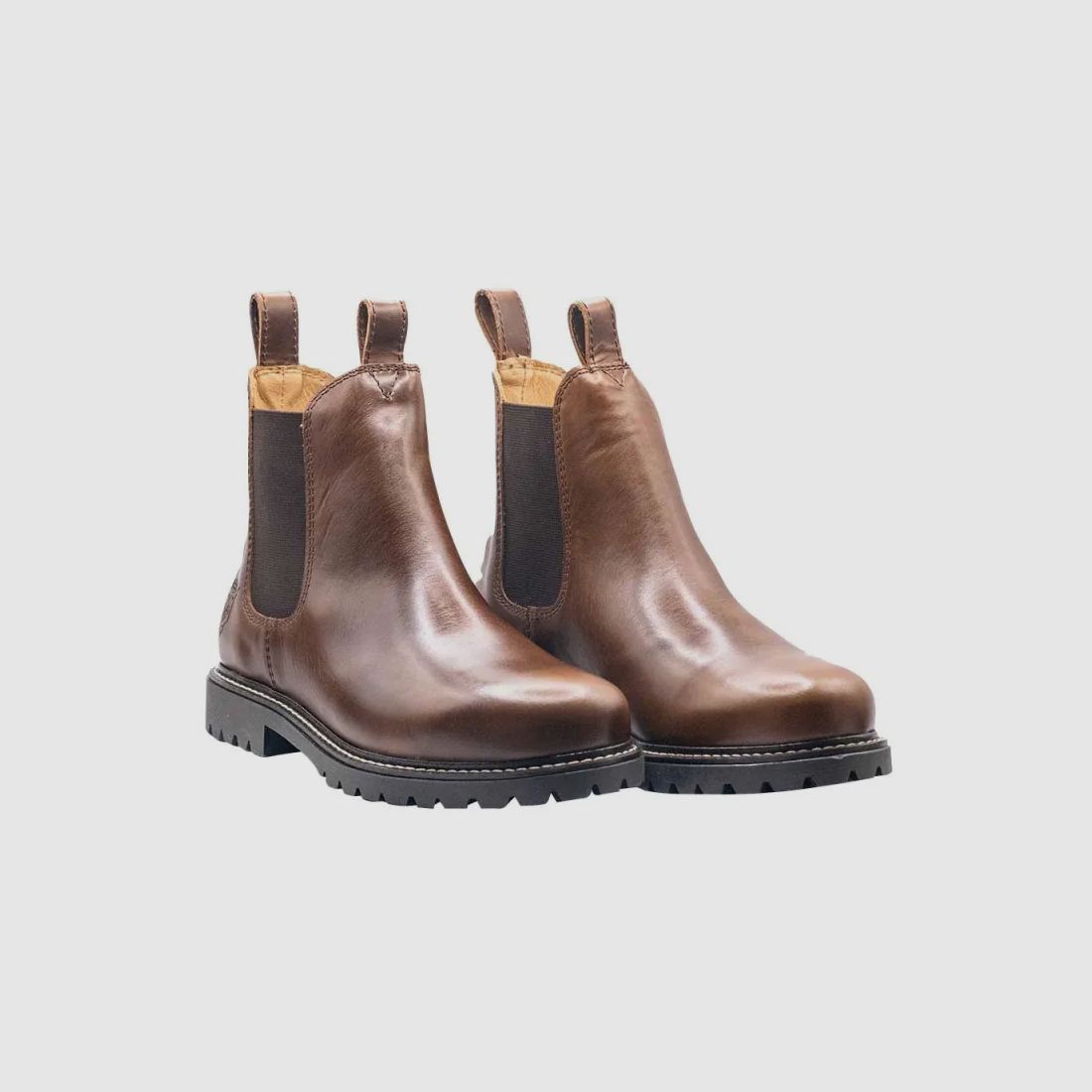 Botines Chelsea Heritage Farmer Honey de cuero marrón, imagen 2 de 6