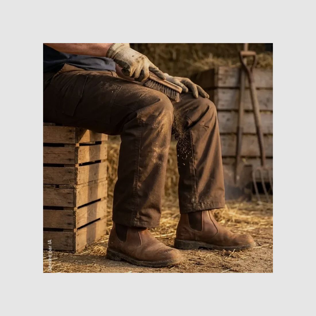 Treeland Protect T578 bruin versterkt en waterdicht broek, afbeelding 1 van 4