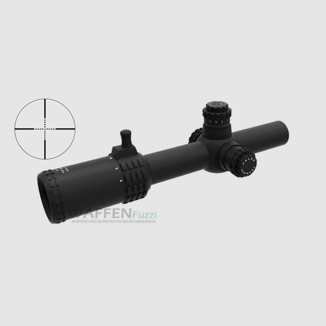 Falke 1-6x24 TAC MilDot Absehen