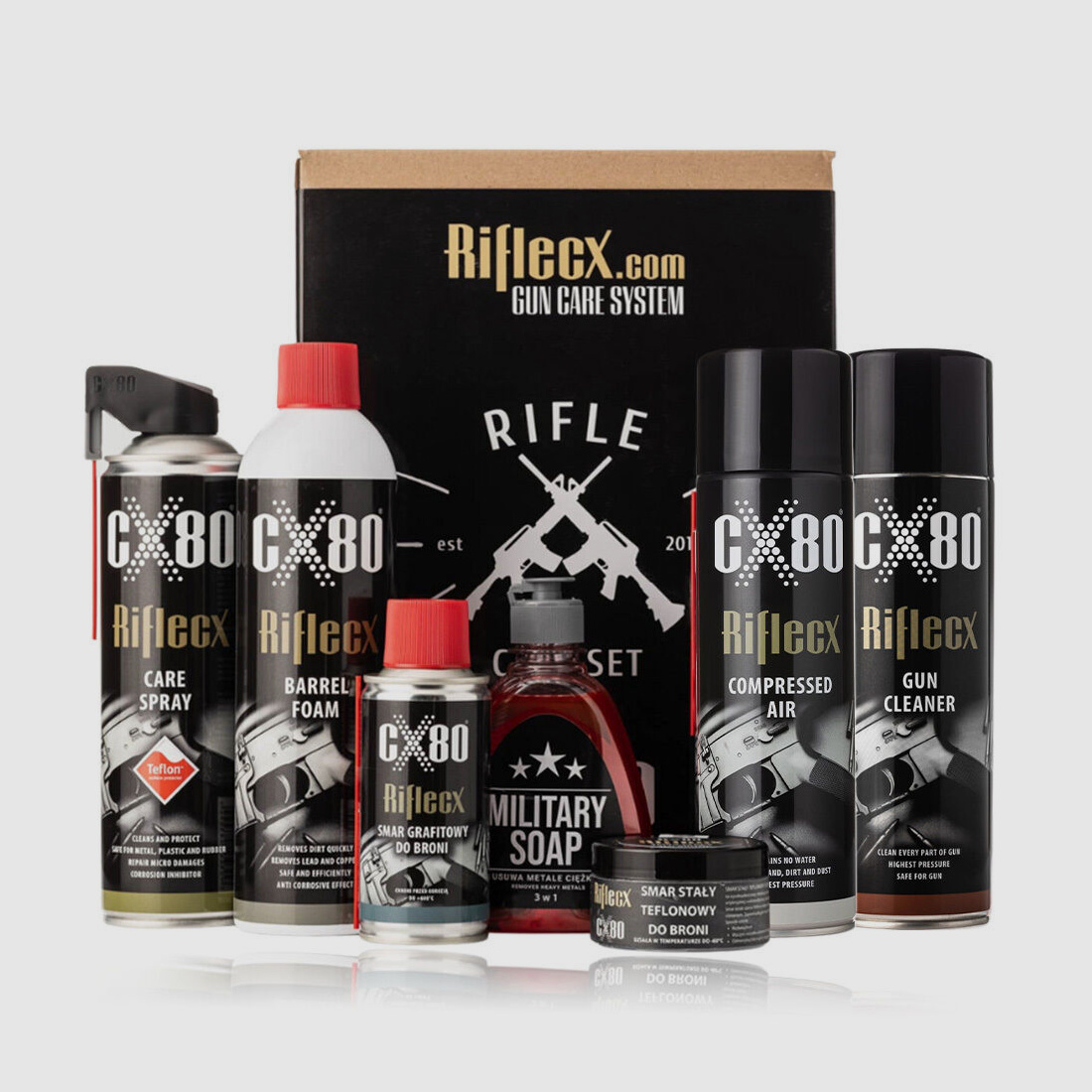 Rifle CX	 Büchsen Set 9 Artikel + Box