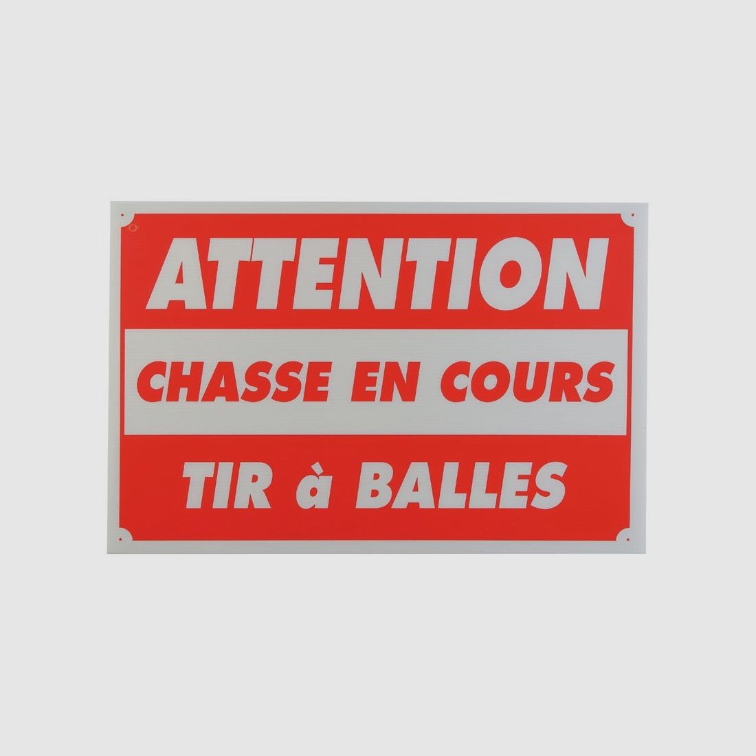 PANNEAU CHASSE EN COURS TIR A BALLES 25 X 30 CM AKYLUX