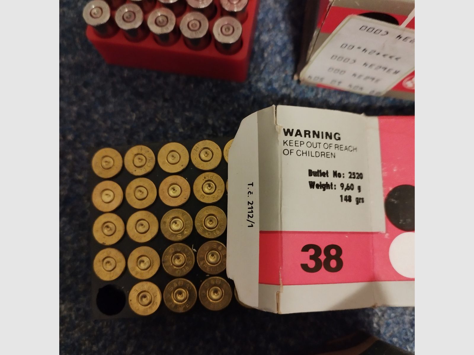 1735 pièces de douilles Cal .38 Special tirées une fois