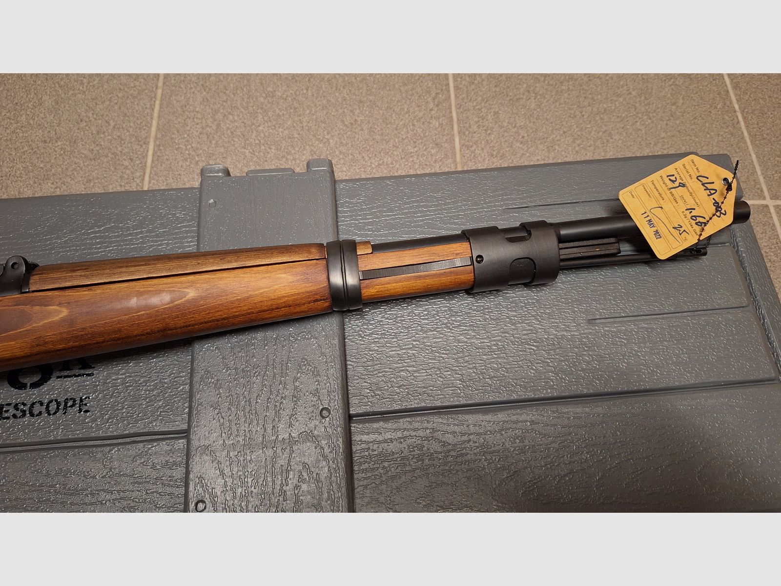 Ares Mauser Karabiner 98K acero rifle de cerrojo con ZF39 6mm BB madera real + caja de armas - ¡NUEVO!