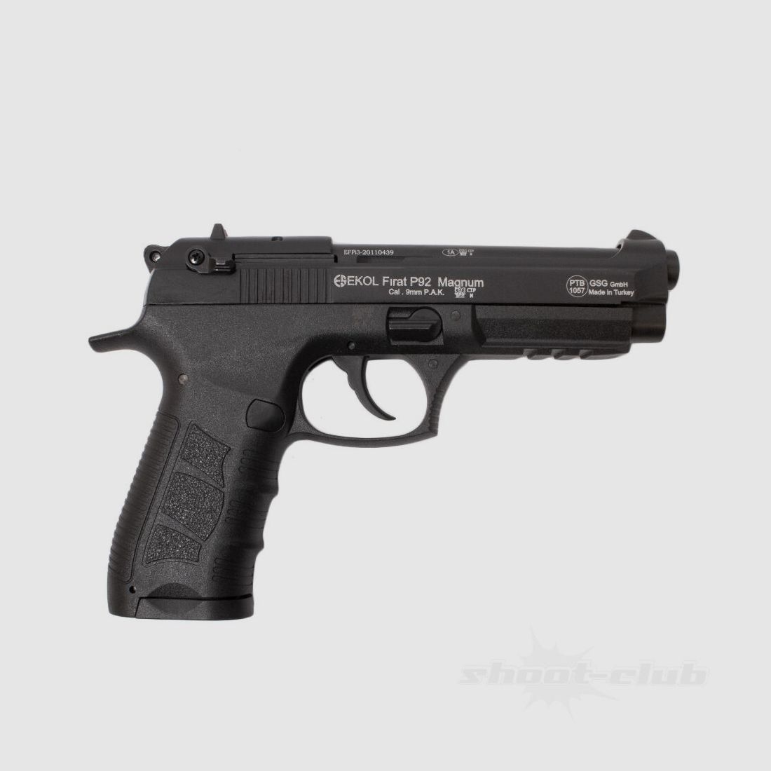 Ekol Firat P92 Magnum Pistola a Salve 9mm P.A.K. Nera
