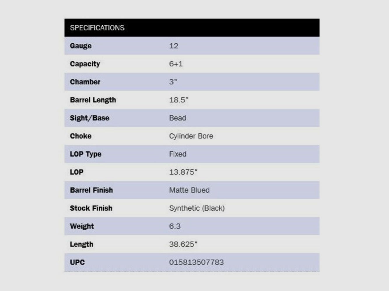Mossberg 590 Persuader 7-Shot 18,5" (5 inch) Zwart 12/76