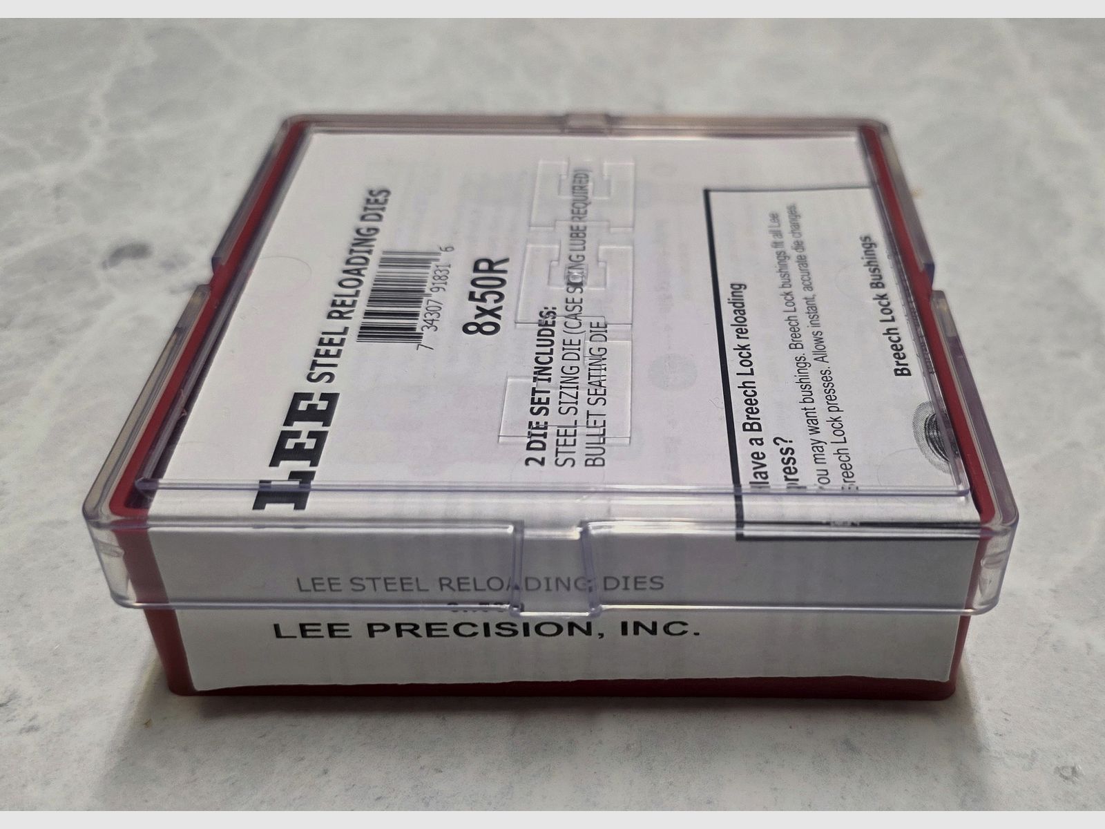 LEE 8x50 R (.323) Mannlicher full caliber die set LIMITED + accessories !NEW!