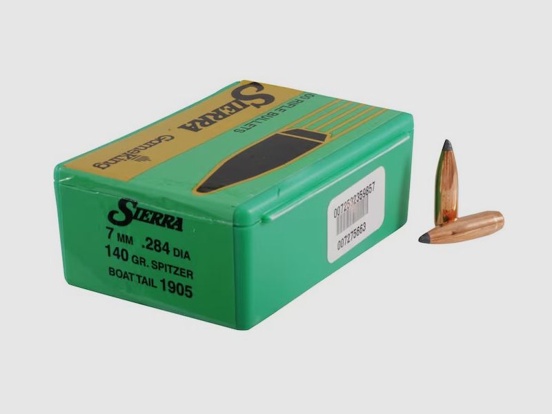 Proiettile Sierra 7mm/.284 140GR SBT 100 pezzi