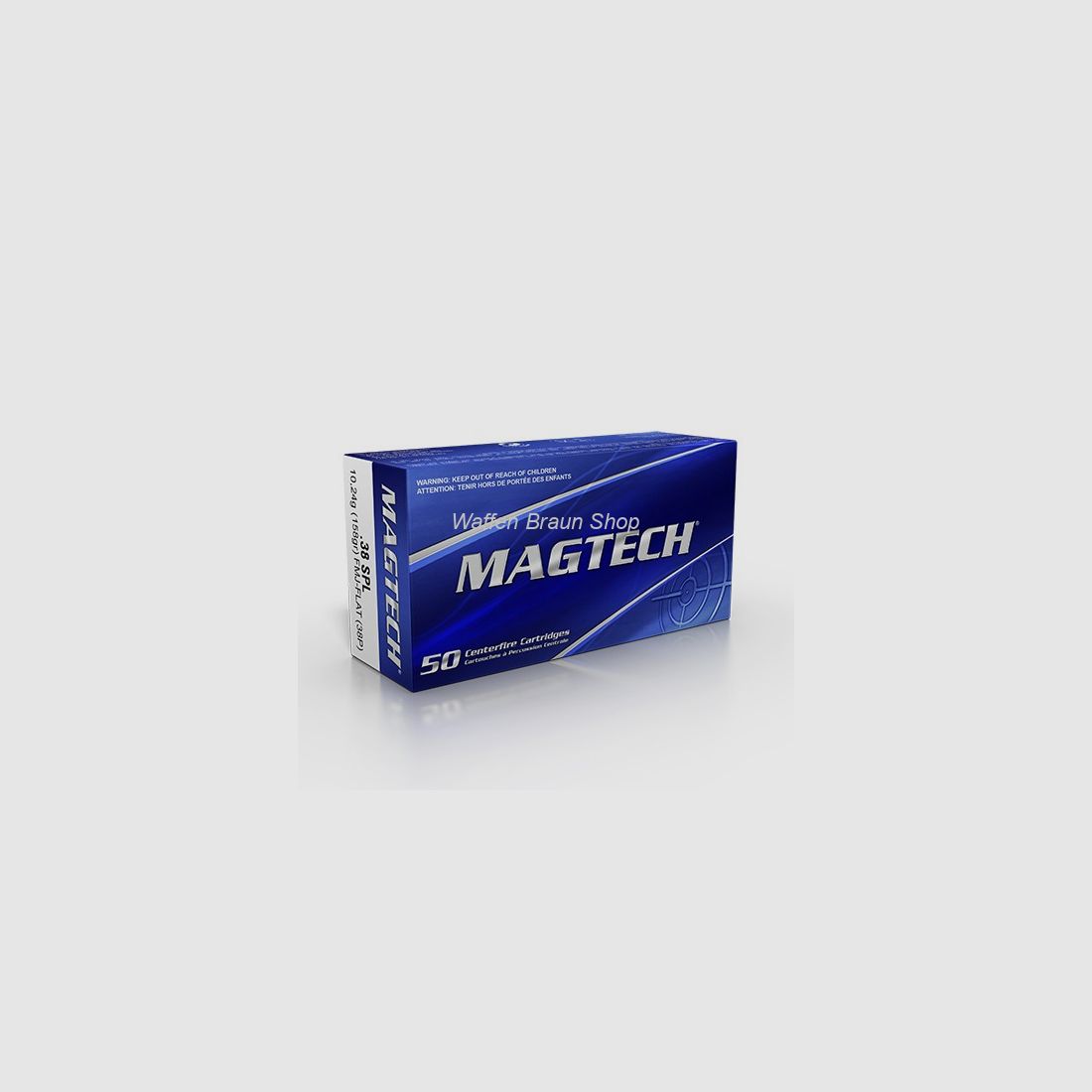 Magtech.38SPLFMJ-FL 158GRS A50 #38P