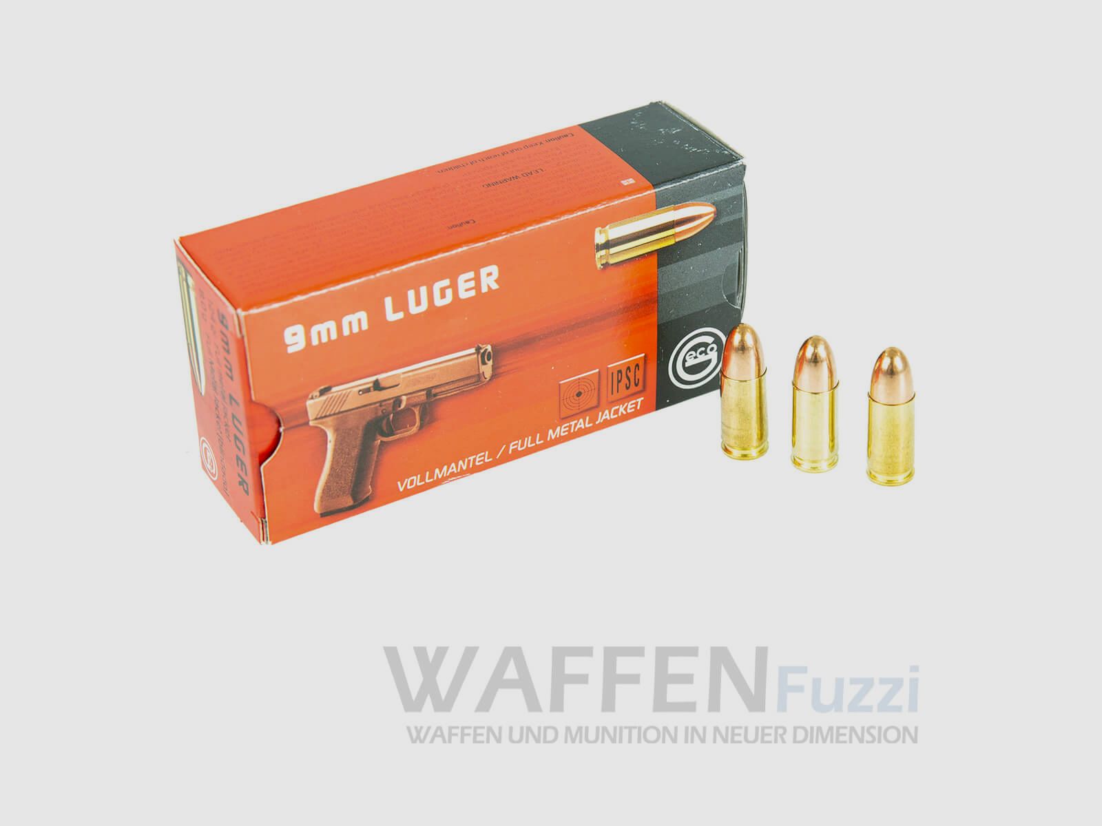 Geco 9mm Luger FMJ 8,0g 50 disparos