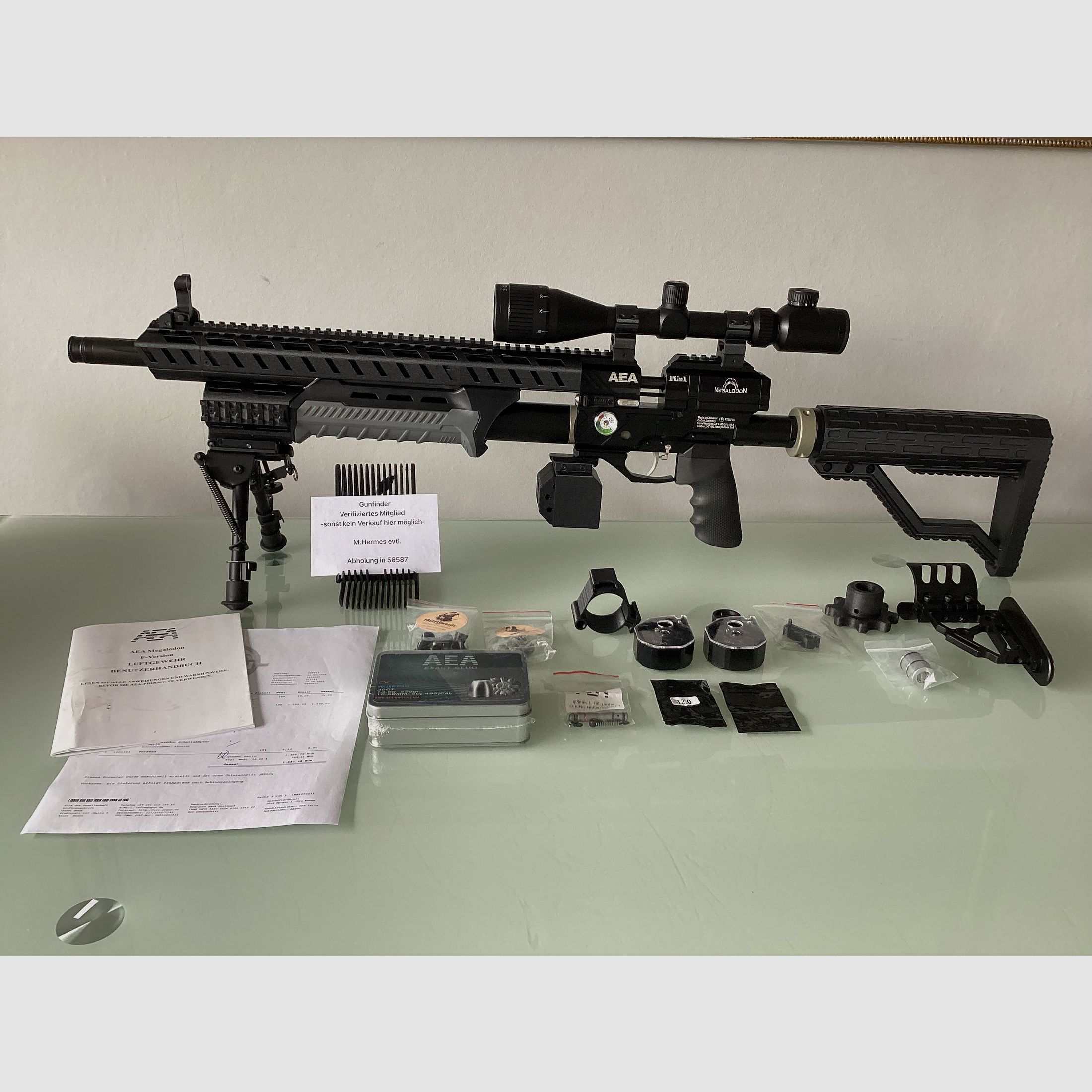 Neue direkt verfügbare AEA Megalodon mit sehr viel Zubehör und Kaufbeleg +Ovp