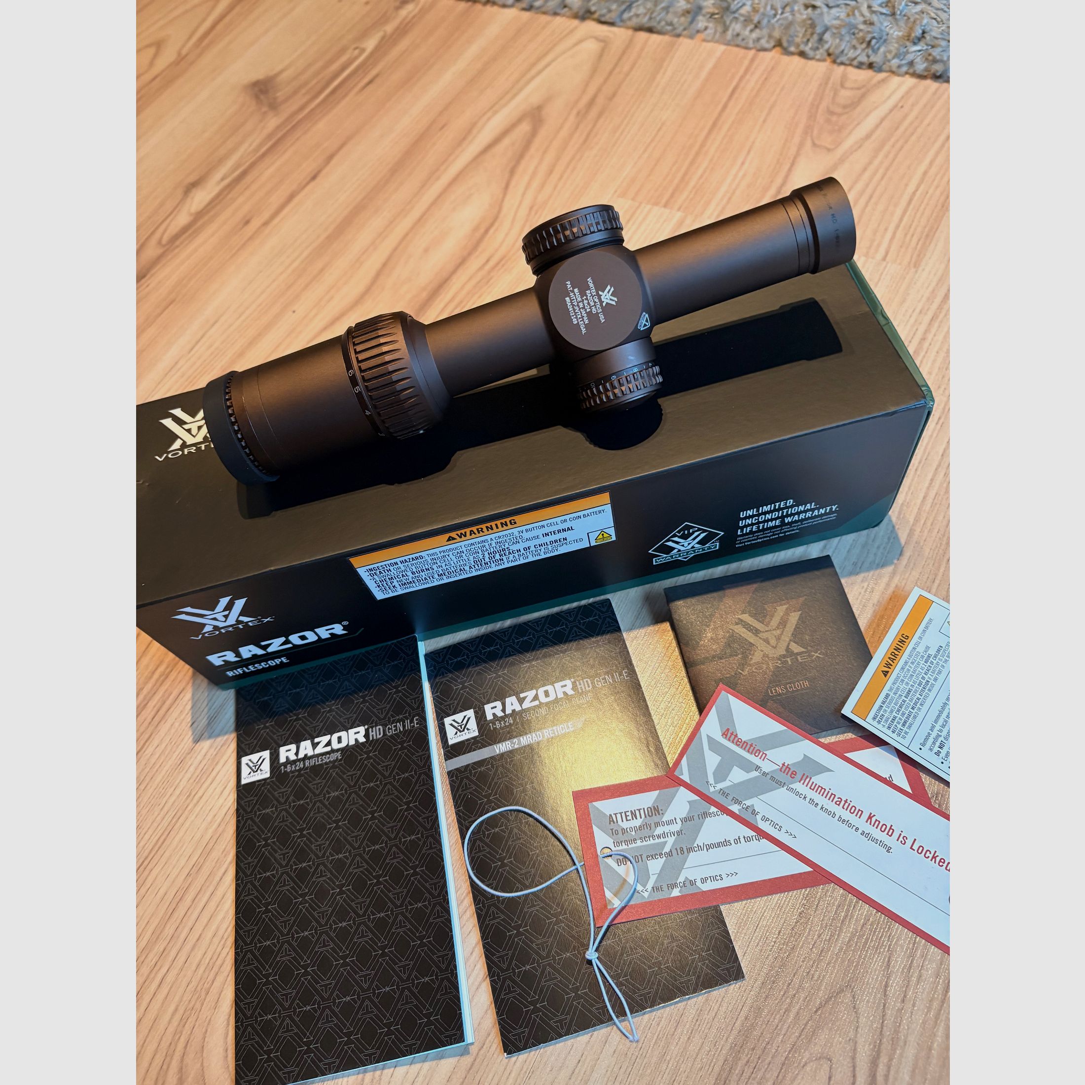 Vortex Razor HD Gen II-E 1-6×24 VMR-2