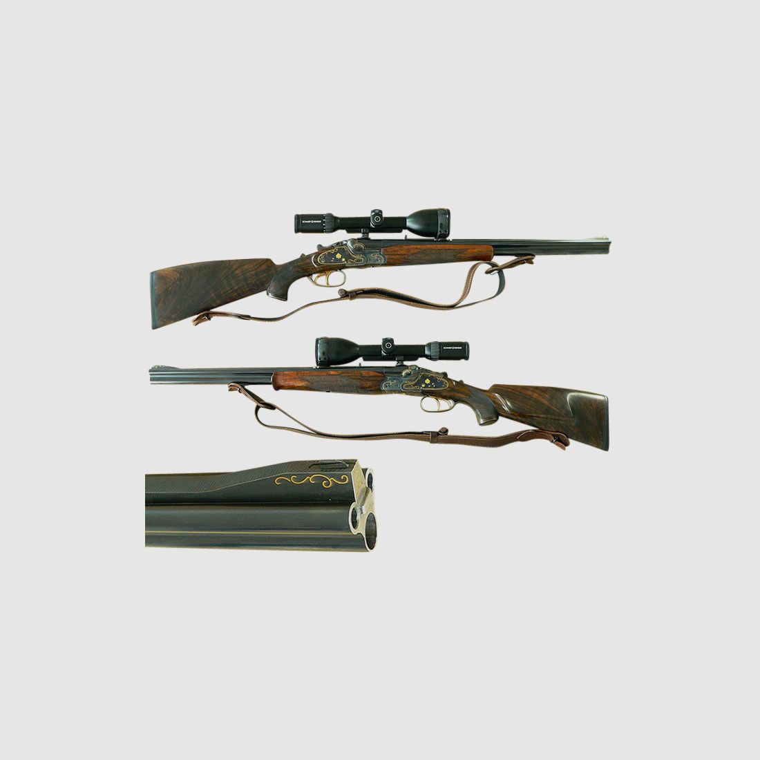 Doble rifle de cañones superpuestos Gebr. Adamy Suhl, Cal. 8x57IRS - 20/76
