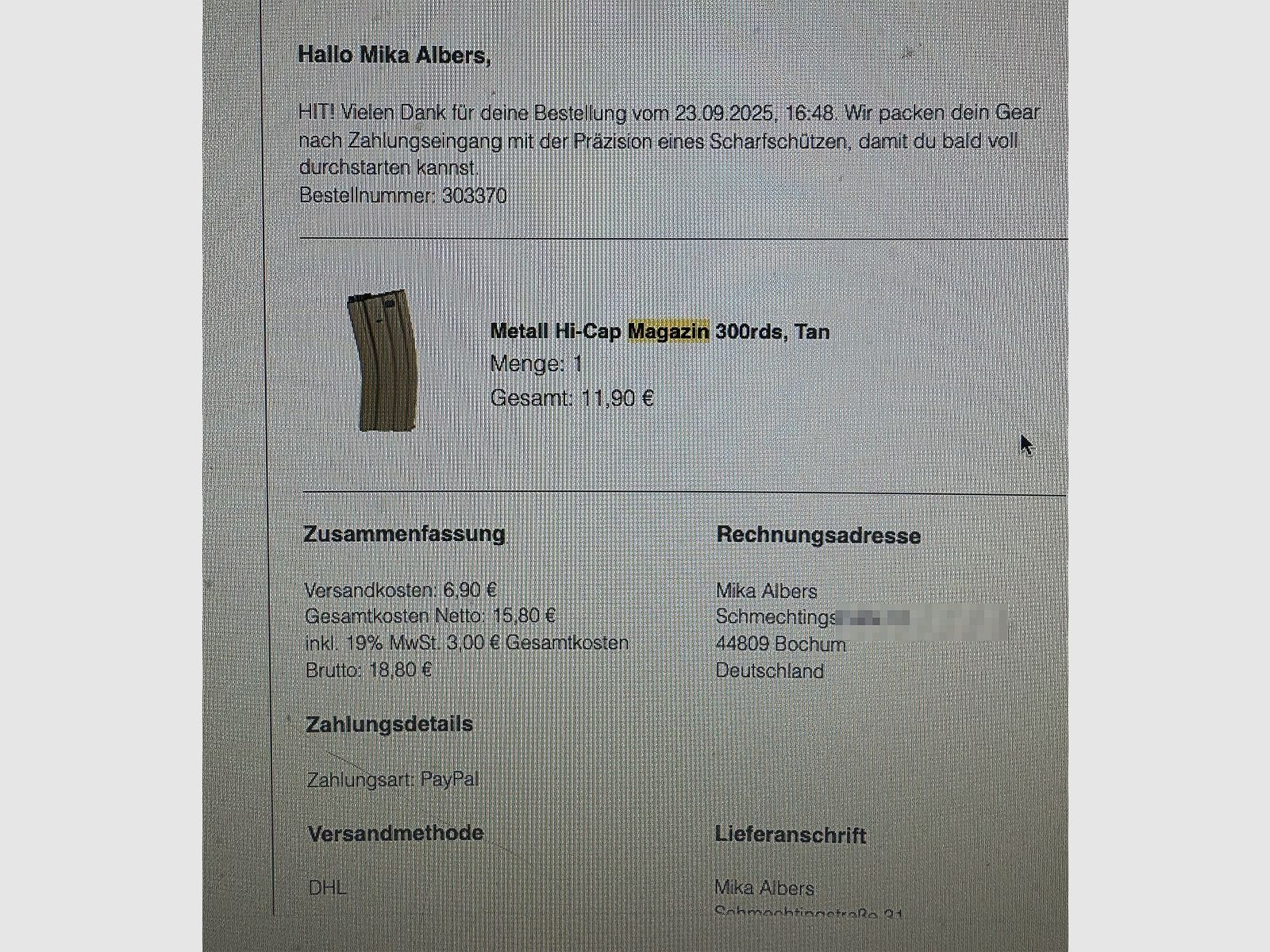 Lancer LT-39 M-Lock 11" Gen 3 met Nebula ETU (S)AEG incl. accessoires / alles als nieuw