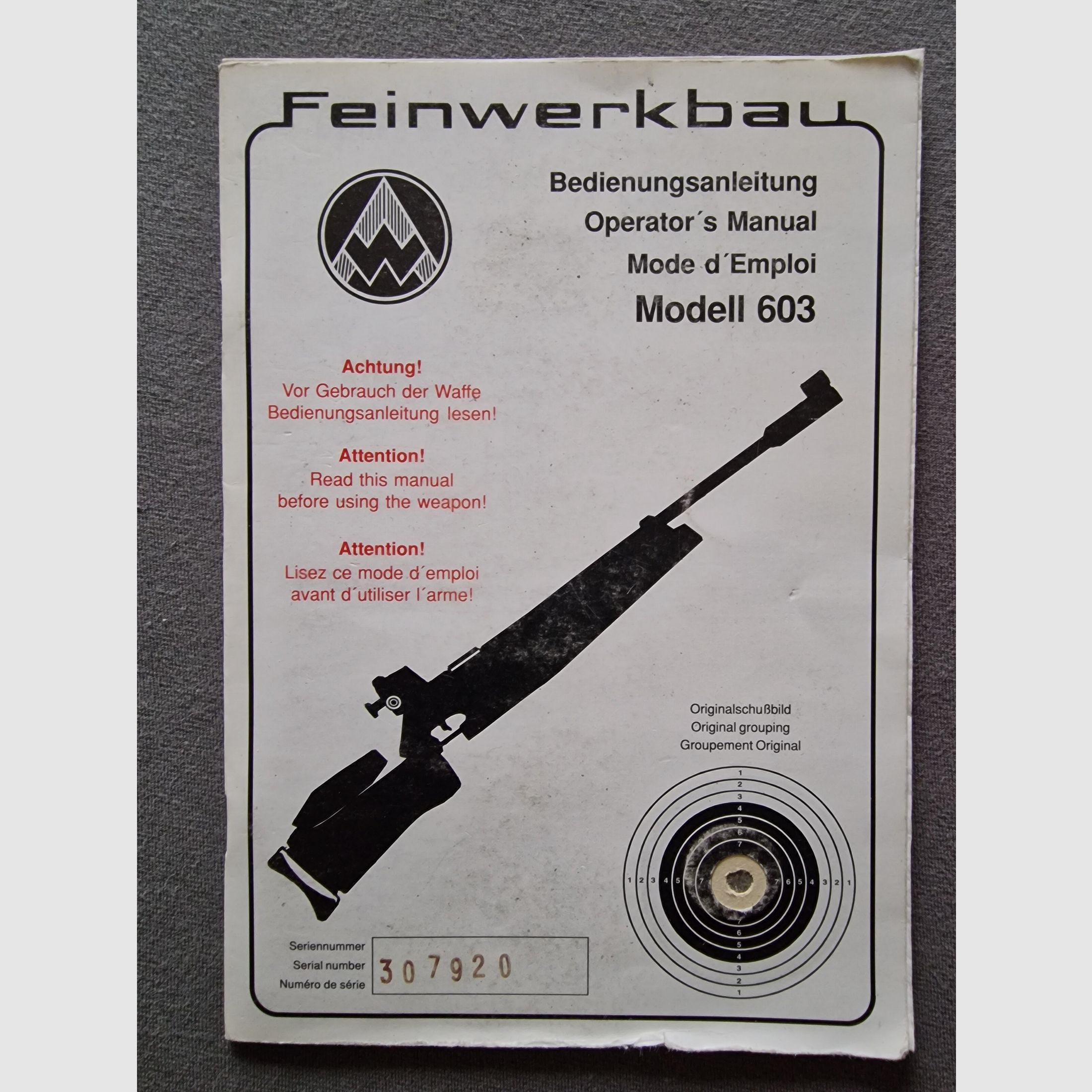 Feinwerkbau Modell 603
