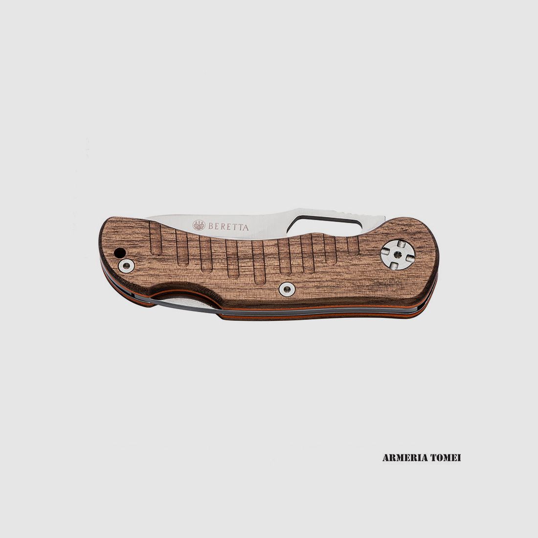 MESSER – BERETTA – BUSHBUCK FALTMESSER BRAUN & ORANGE, Bild 4 von 4