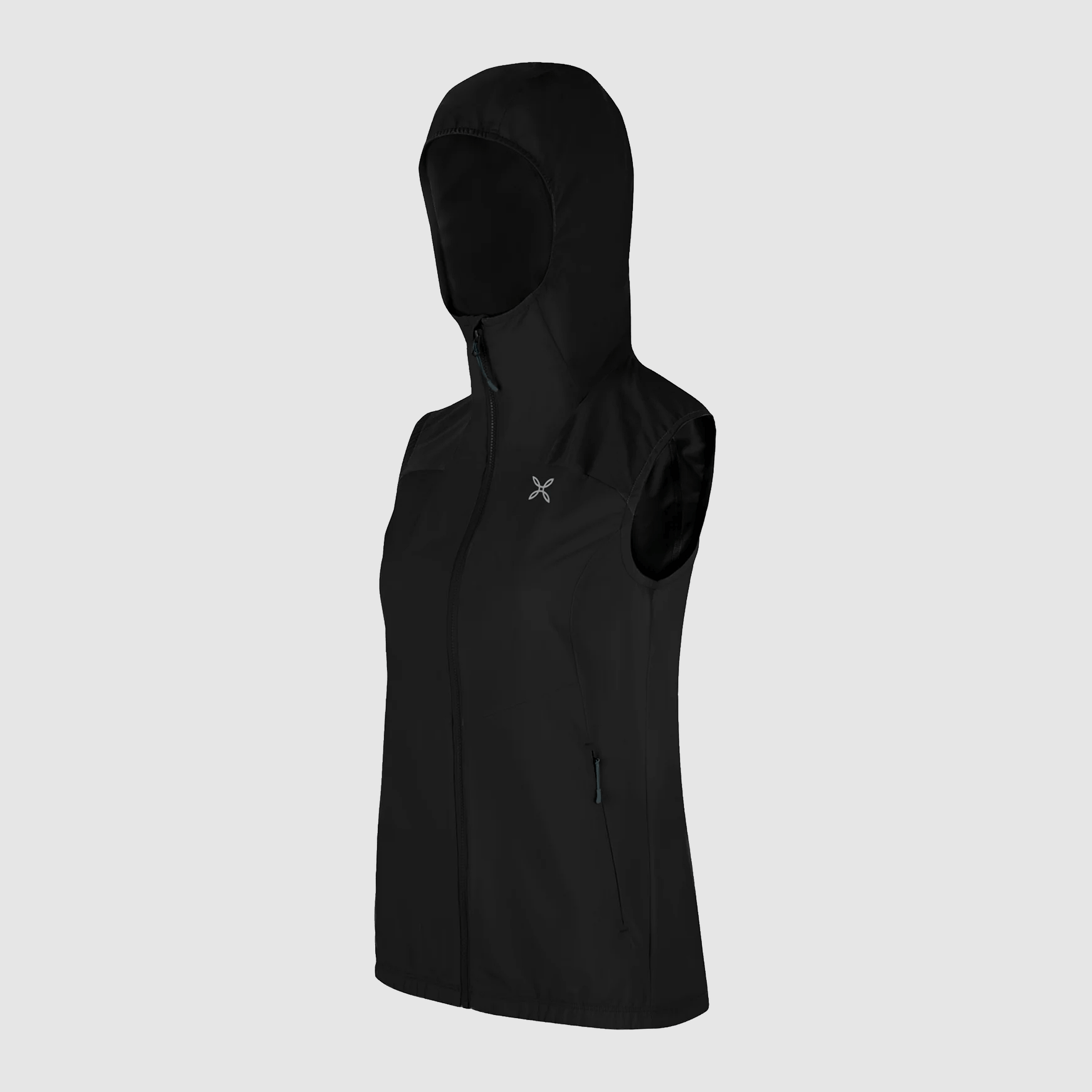 WESTE – DAMEN – MONTURA – RISE HOODED VEST DAMEN Schwarz, Bild 3 von 3