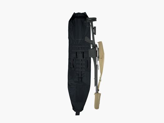 Eberlestock rifle case including scope and muzzle protection