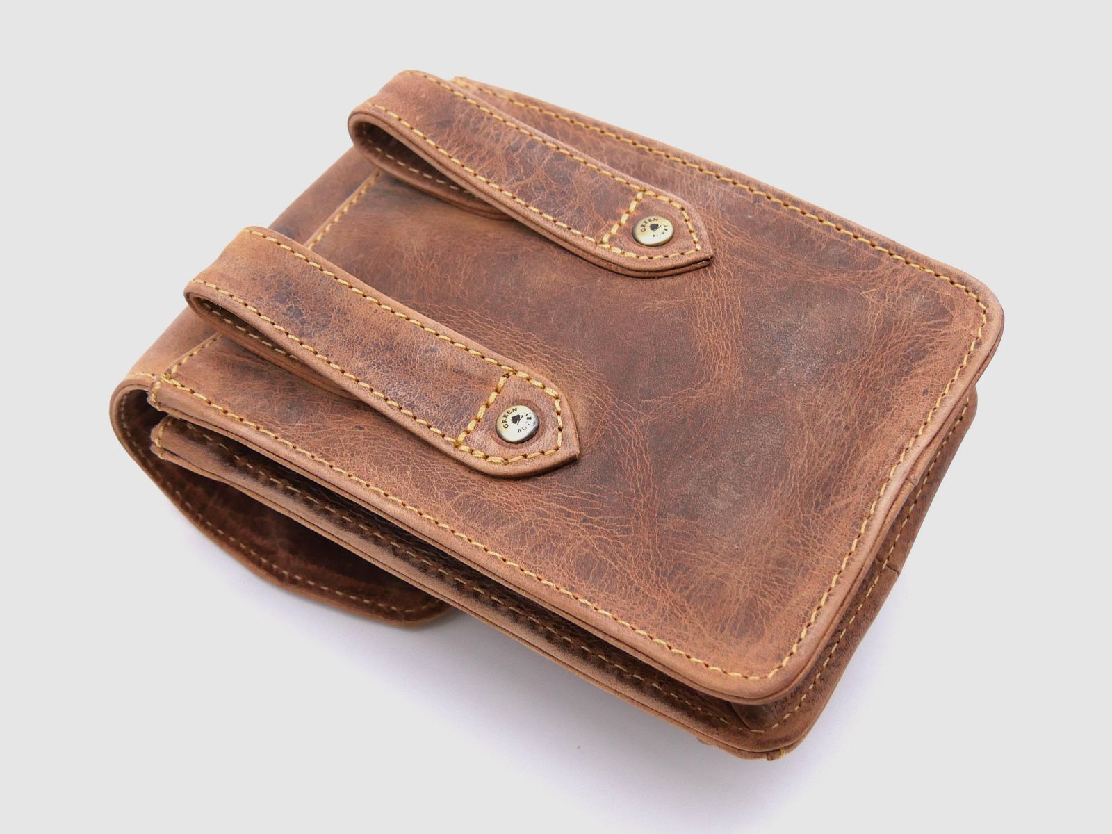 Greenburry Leder Gürteltasche Vintage Hirsch braun 1754H-STAG3-25