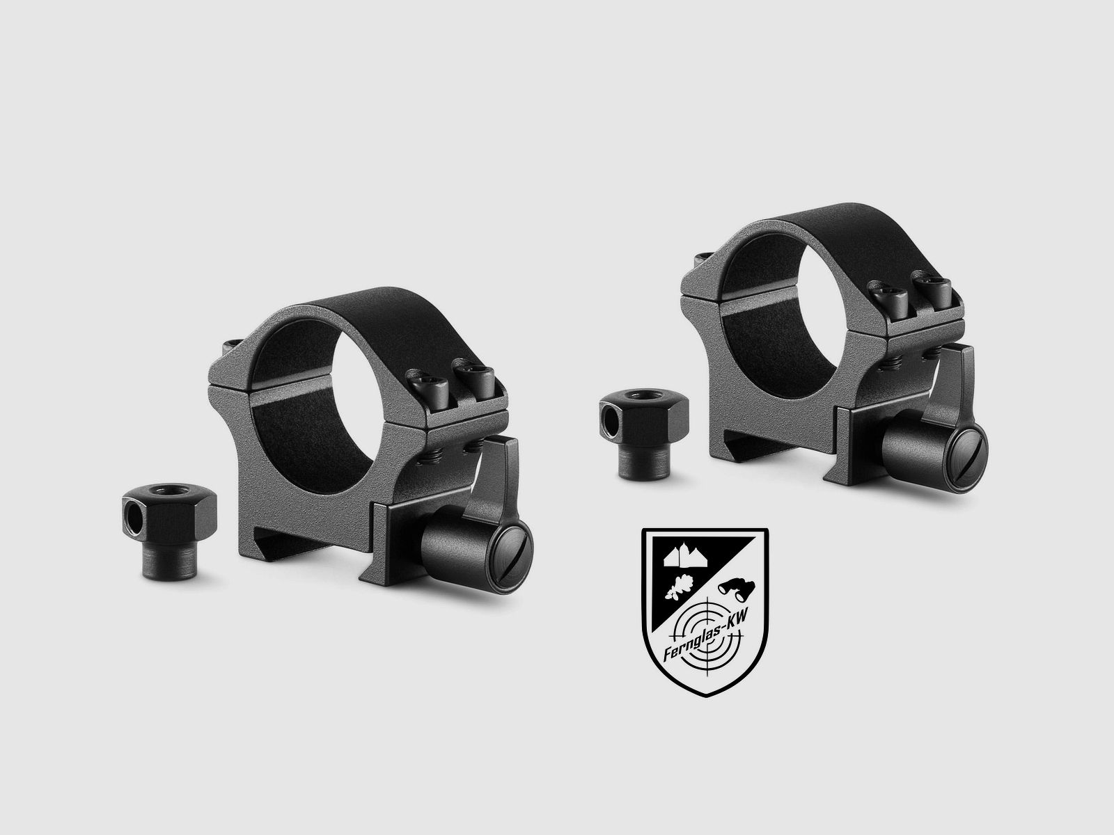 HAWKE 23100 Profi Steel RING MOUNTS 1" 2 PIECES WEAVER LOW