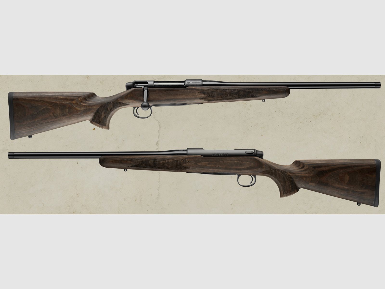 Fucile a ripetizione Mauser M18 Pure con calcio in legno stratificato filettatura della volata M15x1