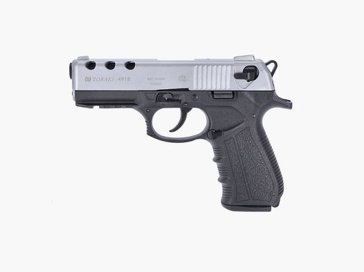 Zoraki 4918 pistola de fogueo 9 mm P.A.K cromado mate