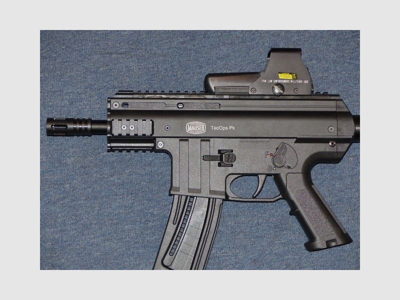 Mauser Tac Ops PK Zwart .22lr HV - Zelfladende pistool