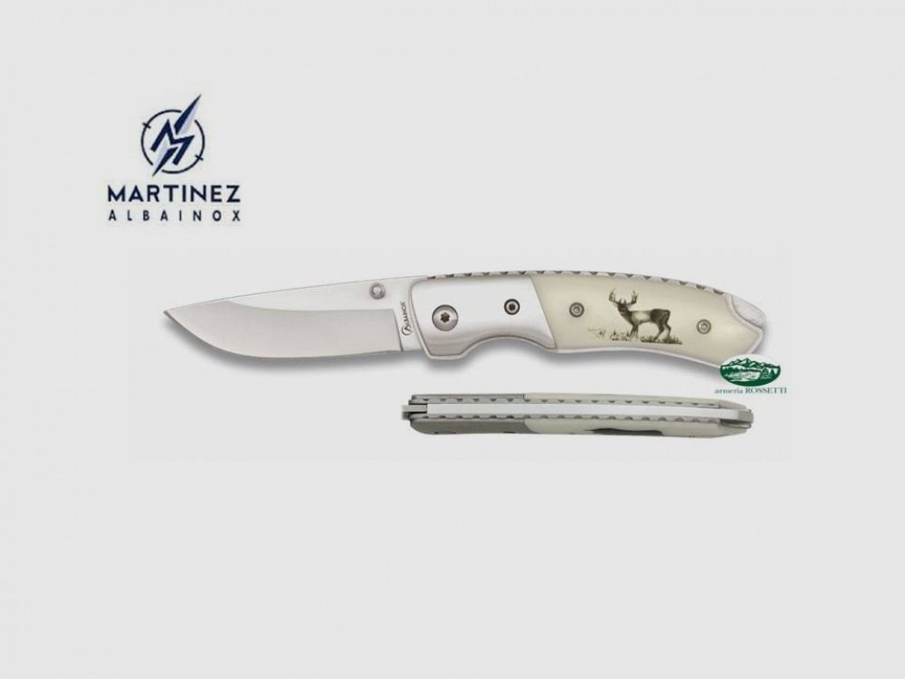 ALBAINOX Messer Martinez aus geätztem Hirschhorn