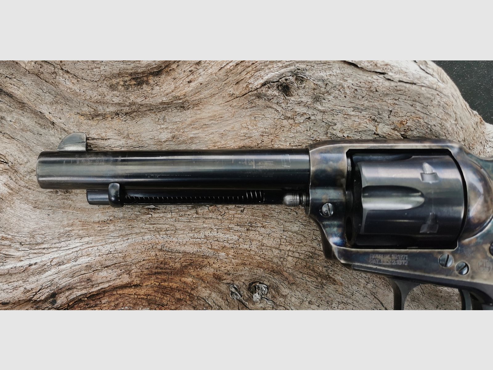 Colt SAA Mod 1873 Pat: 1871-1872 PTB 838 cal. 9 mm R. Knall/Platz Hege Uberti Single Action Army Stahl