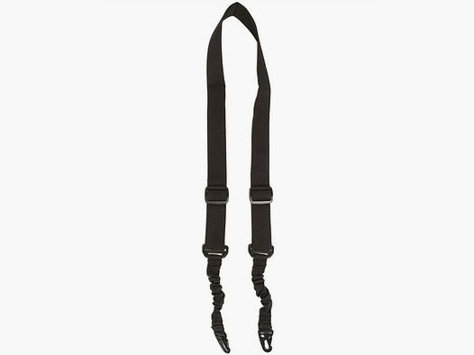 Tactical Gewehrgurt / Tragegurt mit Bungee (67-112cm), 2-Punkt, SCHWARZ