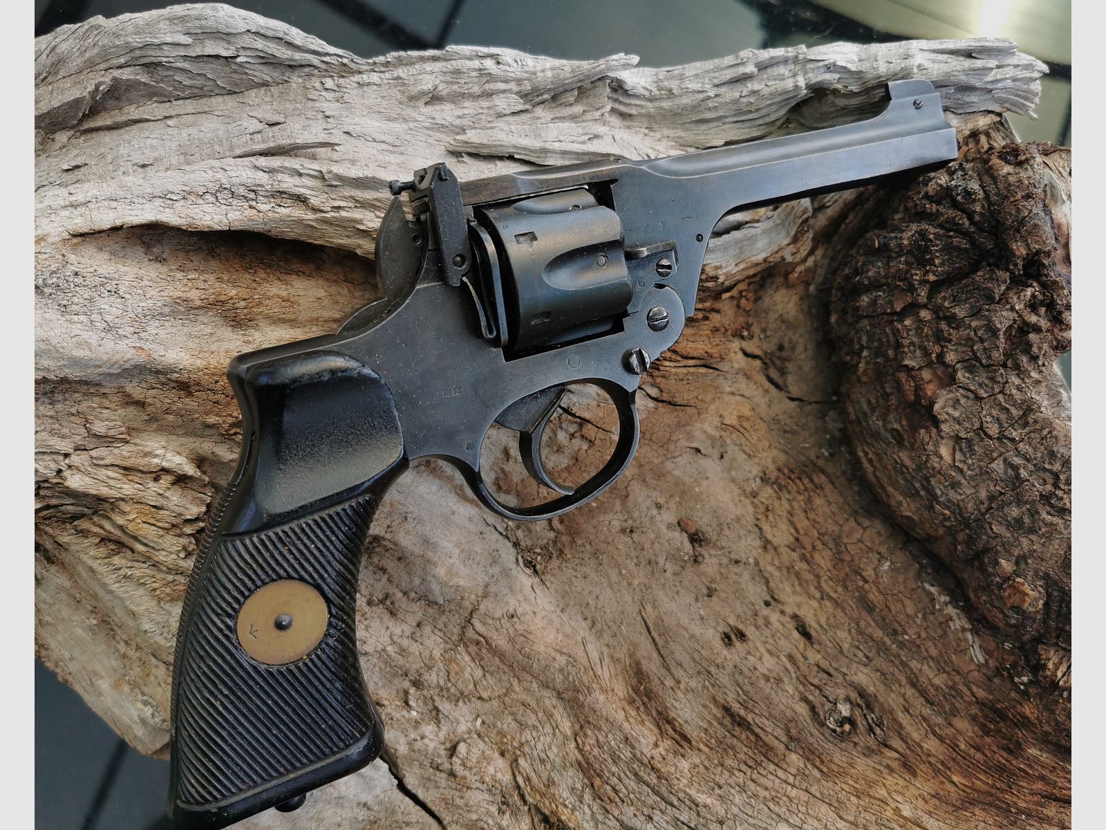 Enfield No.2 MK I WKII 9mm R Knall frei ab 18 Jahre Originale Ganzstahl Revolver Umgebaut mit PtB