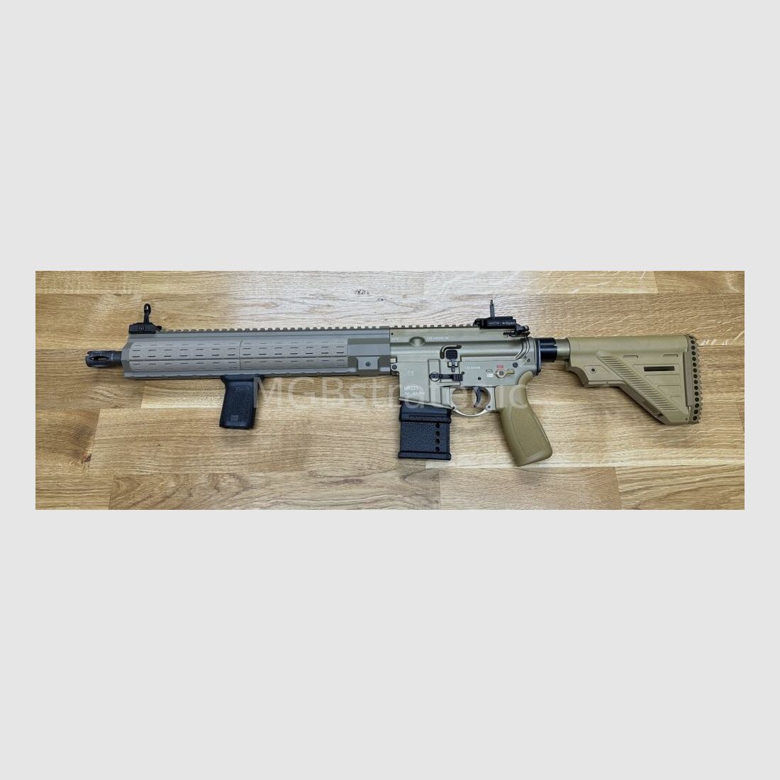 sportingly approved! H&K MR223 A3 14.5" barrel - SPORT - sand-colored semi-automatic rifle .223Rem - Heckler & Koch - civilian version H&K 416 G38 / barrel length = 36.83 cm / KSK barrel length G95K