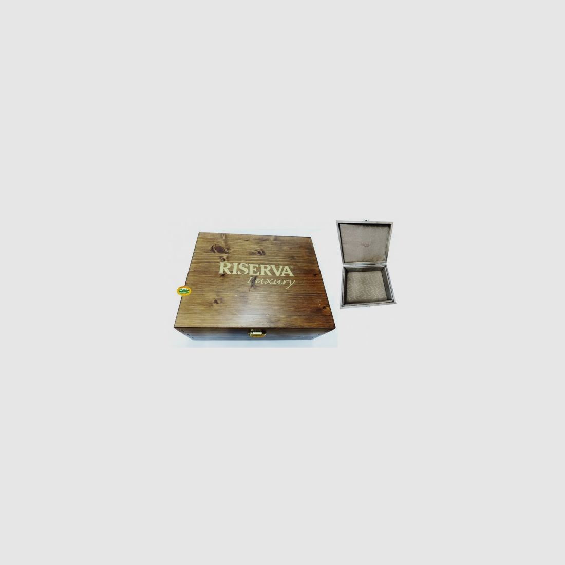 RISERVA Holzkoffer mit Logo R5202, Bild 1 von 2