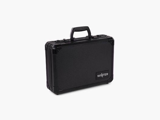 Funda para pistolas de invierno W14 para hasta 2 pistolas - Aluminio/Madera, 2 cerraduras de combinación, rejilla (Noche)