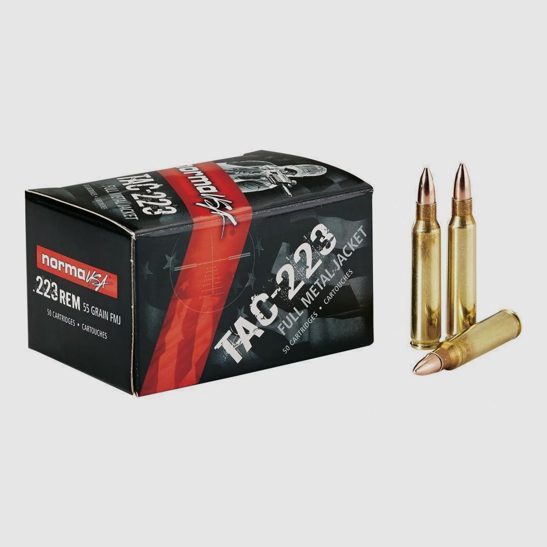 Amunicja .223 Rem Norma VM TAC-223 FMJ 55gr, zdjęcie 2 z 2