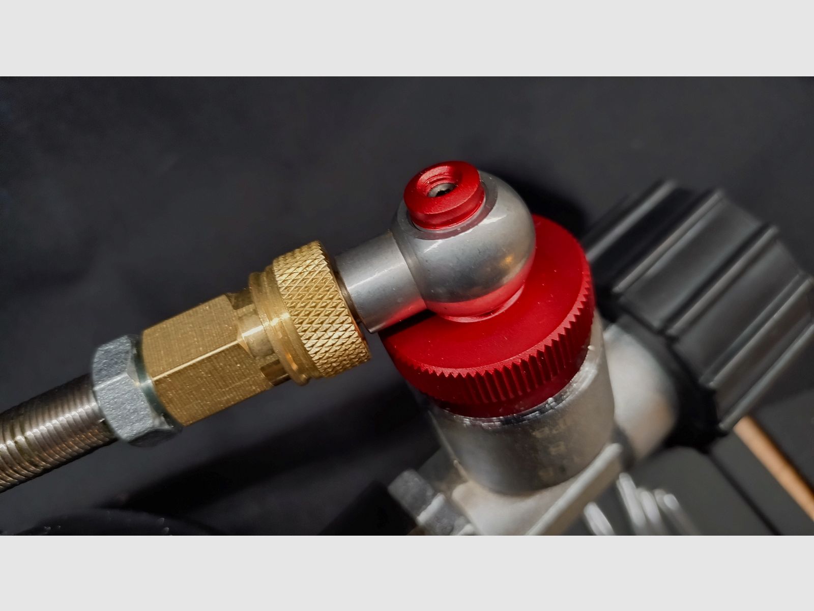 Botella de aire comprimido PCP Carbono 3,0 litros incl. Foster Quickfill "Edgun Eazyfill" y BestFittings correa portadora