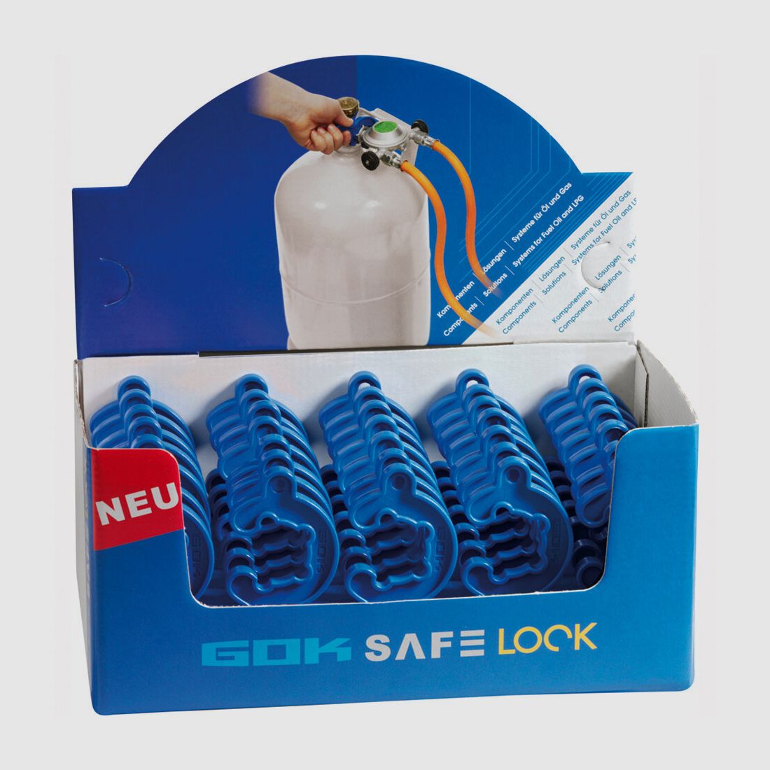 MiniTool – Gasflaschen-Schlüssel für Kleinflaschenregler, blau, Bild 2 von 4